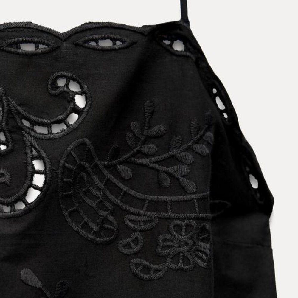 Zara EMBROIDERED DRESS ZW COLLECTION - Picture 10 of 11